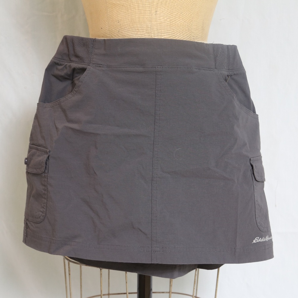 Eddie Bauer Dark Gray Utility Skort